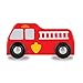 Melissa & Doug Round The City Rescue Rug with 4 Wooden Vehicles (39 x 36 inches)