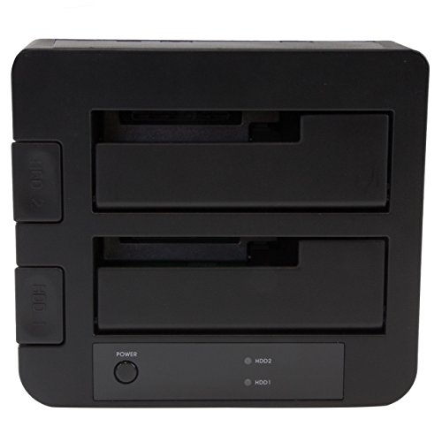 StarTech.com USB 3.1 Gen 2 (10Gbps) Dual-Bay Dock for 2.5"/3.5" SATA SSD/HDDs - Supports SATA I, II, III and UASP - Top-loading