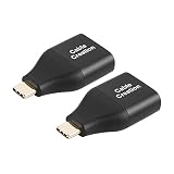 Portable USB C to HDMI Adapter 2 Pack, CableCreation USB Type C to HDMI Adapter, Compatible with MacBook Pro 2019/2018, iPad Pro, MacBook Air 2018, Surface Book 2, XPS 13/15, Galaxy S10,Black