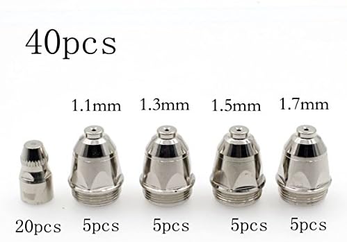 P-80 Plasma Torch Electrode Nozzle Tips 1.1mm 1.3mm 1.5mm 1.7mm Pkg40