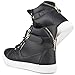 Twisted Women's Addison Faux Leather Hi-Top Fashion Sneaker with Metallic Velcro Strap