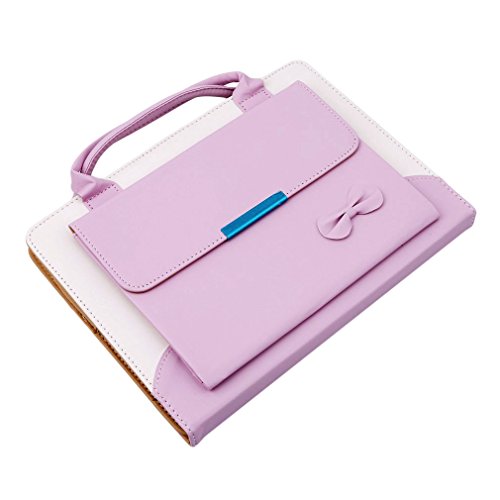 iPad Mini Case with Handle,elecfan PU Leather Women Ladies Girls Clutch Handbag Smart Stand Folio Flip Case with Wallet Pocket Small Phone Bag Multi Envelope for 7.9 Inch Apple iPad Mini 1/2/3 - Pink - Thumbnail 4