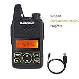 Baofeng Mini Two Way Radio BF-T1 Walkie Talkie UHF 400-470mhz 20CH Portable Ham FM CB Radio Handheld Transceiver+Programming Cable