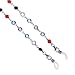 RANHUU Beaded Eyeglass Chains for Women Reading Glasses Cords Colorful Sunglasses Chain Holder Lanyards Eyewear Retainer (Silver+Whole colorful beads)