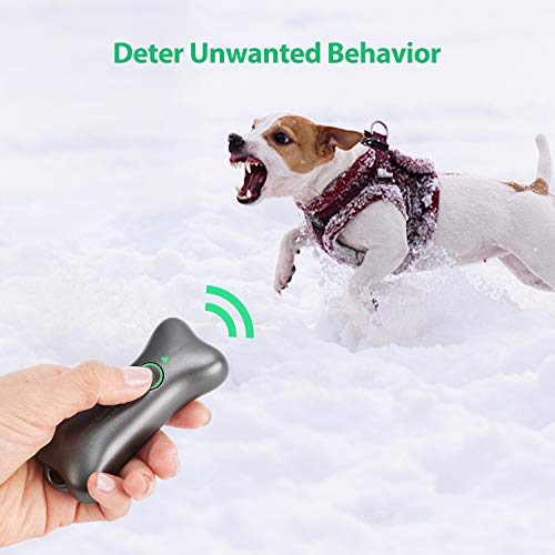 3in1 Anti Barking Device, Rechargeable Ultrasonic Dog Bark Control