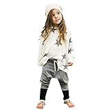 Elevin(TM)Toddler Girls Outfit Clothes Star Long Sleeve T-shirt +Long Harem Pants