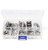 cSeao 220pcs[9 Sizes] Push On Nuts Speed Clips