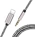 (Apple MFi Certified) Car Aux Cord for iPhone Xs Max/XR/XS/XS Max/8/7 6,Lightning to 3.5mm Stereo Audio Car Aux & Home Stereo Cable, 3.3ft / 1M Male 3.5mm Auxiliary Audio Stereo Cord Support iOS 13
