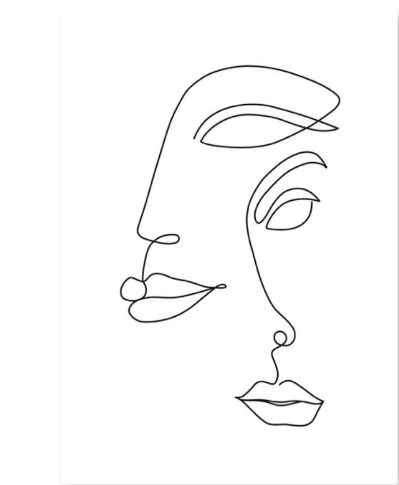 Amazon Com Yinianposter Gift Women Body Poster Print Line