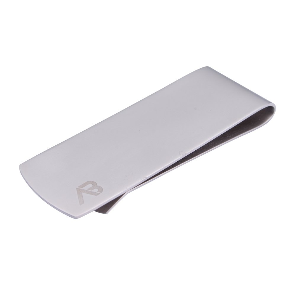 ALASKA BEAR - Silver Pearl Cash Money Clip Credit Card Holder