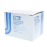 Exel 26408 Hypodermic Needle, 23G x 1 in. (Box of 100)