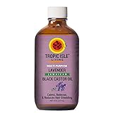 Tropic Isle Living Lavender Jamaican Black Castor Oil 8 oz - Glass Bottle