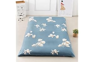 CAMZ Japanese Futon Mattress Cover for Full Queen King Twin Size Futon Floor Mattress Cover with Zipper Sleeping Pad Dust Cover for Bedroom Dormitory RV (K,Twin:100x200cm/39x79in)