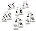 Linpeng E132~137 Assorted Gift Set Mahjong Earrings (6 Pack)