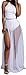Women Sexy Crop Top Long Chiffon Skirt 2 Piece Set Outfit Slit Beach Club Dress