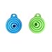 Silicone Funnel,Foedo 2PCS Collapsible Foldable Silicone Funnel Kitchen Gadget for Liquid Transfer 100% Food Grade Silicone (Green and Blue)