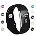 POY For Fitbit Charge 2 Bands, Adjustable Breathable Replacement Sport Bands with Air Holes for Fitbit Charge 2, Small Black