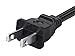 Monoprice 10ft 18AWG AC Power Cord Cable w/o Polarized, 10A (NEMA 1-15P to IEC-320-C7)