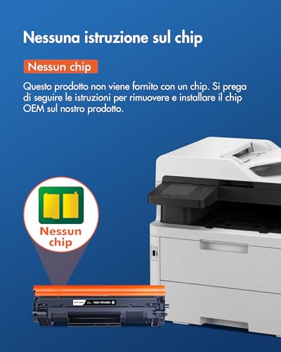 VIPGOOD 142A W1420A Toner Compatibile per HP 142A W1420A 142X W1420X Cartucce di Toner per Laserjet Pro M110w M110we M110 MFP M140w M140we M140 M139w M139we M139 (1 Nero, Senza Chip)