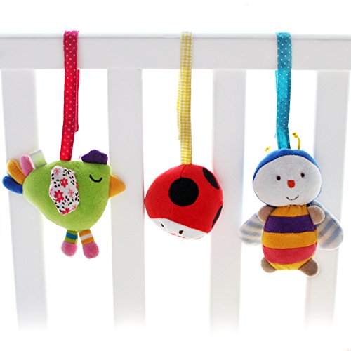 SHILOH Baby Activity Spiral Wrap Around Crib Bed Bassinet Stroller Rail Toy Caterpillar