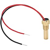 JIECAIZI 287.4-22.4 ohms Universal 1/8" NPT Water Temp Sender for Auto Reliable Temperature Sensor with Wide Range 40-120&deg;C / 100-250&deg;F