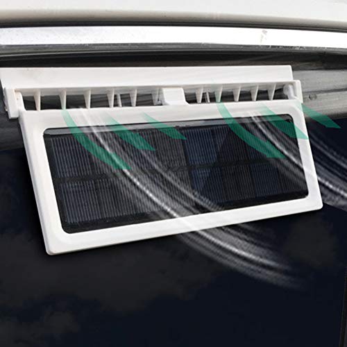 856store Fans Cooling Solar Powered Car Vehicle Ventilation Exhaust Air Summer Cooling Fan Radiator