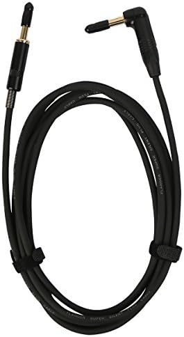 Blueseason Universal Durable Circuit Breaker Right Angle Instrument Guitar Cable,K003