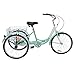 Barbella 26 Inch 3 Wheel Adult Tricycle Bike Cycling Pedal Cruiser Bicycles Folding Basket with Assembly Tools for Men/Women/Seniors(Grass Green, Single Speed)thumb 2