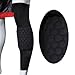 COOLOMG Basketball Knee Pad Compression Long Sleeve (1 Sleeve Volleyball Football Knee Protection Black XXS