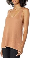 The Drop Women's Claire Double V-Neck Textured Rib Sweater Tank