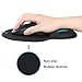 VANKEY Mouse Pad with Wrist Cushion Support, Ergonomic Memory Foam with a Non-Slip Base for Laptop and Desktop Computer - Easy Typing & Pain Relief (Pack of 2)