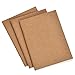 Travelers Notebook Inserts Passport Size Mixed Set of 3 (Dotted Blank Ruled) - Thick 100gsm Cream Paper - Refill for Leafpaq Leather Journal 5.3 x 4.1'', Total 192 Pages - Kraft Brown Soft Cover