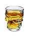 KOVOT Skull Shot Glasses, Set of 6, 1.5 oz, Clear