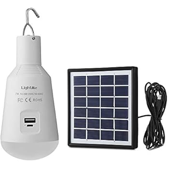 EleLight Portable Solar LED Bulb Lights Solar Powered 