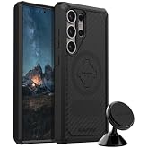 Rokform - Galaxy S24 Ultra Rugged Case + Magnetic Swivel Dash Mount