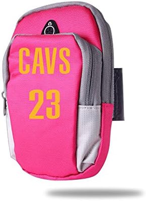 Cavs 23 LeBron James Convenient Unisex Outdoor Portable Sports Cycling Arm Pockets Red