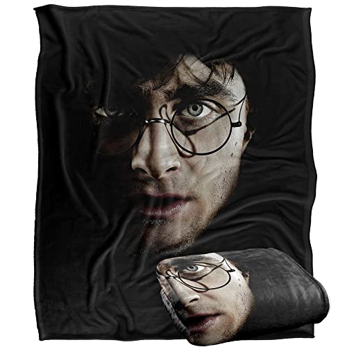 Harry Potter Deathly Hallows Part 1 Poster Officially Licensed Silky Touch Super Soft Throw Blanket 152 x 127 cm