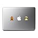 Retro 8-Bit Mario and Luigi Decals from Super Mario Brothers for MacBook, iPhone 5S, Samsung Galaxy S3 S4, Nexus, HTC One, Nokia Lumia, Blackberry