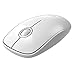 FD Wireless Mouse, V8 2.4G Ultrathin Silent Wireless Mouse with User Manual&Nano Receiver 1500 DPI Precise Control for Notebook Computer PC Laptop MacBook and Chromebook (White)
