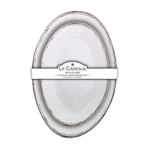 Le Cadeaux Rustica Antiqua White Five (5)-Piece Hostess Serving Set
