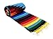 Open Road Goods Mexican Diamond XL Yoga Blanket - Thick Serape with Stripes - Sky Blue
