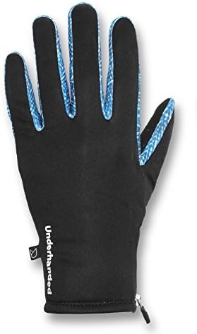 Underhanded Women's Cityscape Premium Cold Weather Gloves (3M Thinsulate, Touchscreen Compatible, Side Zip) (Large, Indigo)