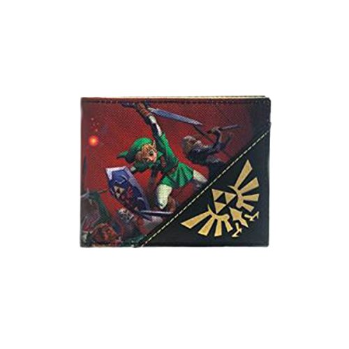 The Legend of Zelda Three Characters Bi-fold Men's/Boys Wallet with Gift Box