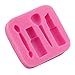 KALAIEN Mini Lipstick Baking Fondant Cake Decorating Makeup Cosmetic Silicone Mold Chocolate Baking Mould 2.3