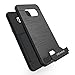 Galaxy S8 Plus Case, Galaxy S8+ Case, OEAGO [Card Slot] [Brushed Texture] Heavy Duty Hybrid Dual Layer Wallet Case Cover Shell with Kickstand for Samsung Galaxy S8+ / Galaxy S8 Plus - Black