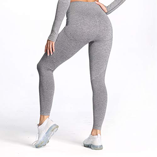 Aoxjox Women's High Waist Workout Gym Vital Seamless Leggings Yoga