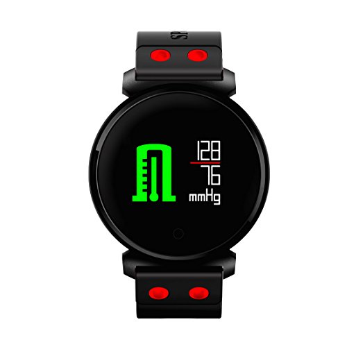 Fitness Tracker, Pard Swimming / Cycling Smart Watch, OLED HD Color Screen Heart Rate / Blood Pressure / Sleep Monitor, Sports Smart Bracelet for Android and iOS, Red - Thumbnail 5