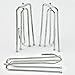 baotongle 50 pcs Stainless Steel Curtain Pleater Tape Hooks Stainless Curtain Pleat Hook, 4 Prongs Pinch Pleat Hook Clip Traverse Pleater