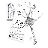 Aokbean 52pcs Wedding Gifts for Guests Crown Key