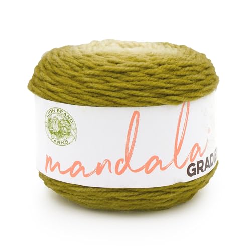 Lion Brand Yarn Mandala Gradient, Multicolor Yarn for Knitting, Crochet and Cra…